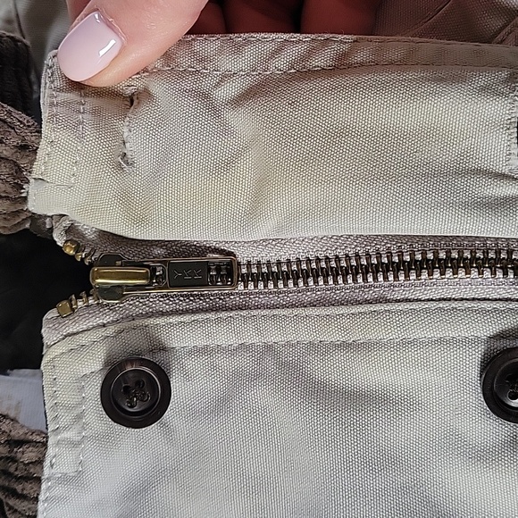 GAP Baby Gap Utility Jacket Insulated Light Khaki Zip Up Button Closure Cotton - Picture 9 of 11